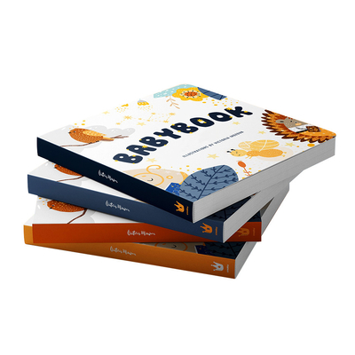 Softcover Coloring Book Printing Services Lamination finishing