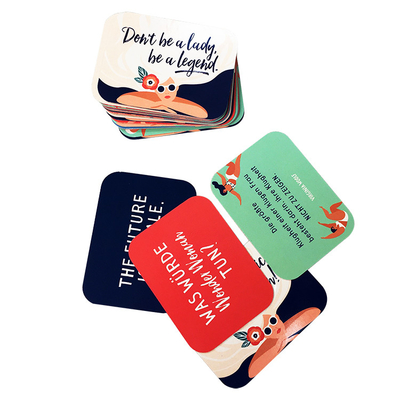 0.55mm Custom Printing Playing Cards , 25pcs Inspirational Quote Cards Printable