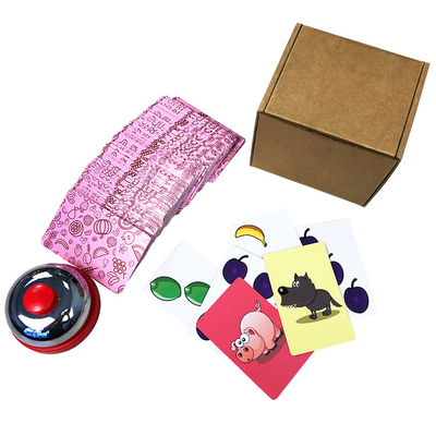 0.45mm C2S Art Card Customizable Blank Playing Cards Logical Reasoning With Hard Boxes