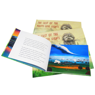 OEM Hardcover Children'S Story Books Printing 3mm Gray Hard Board