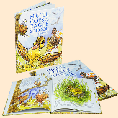 Interactive English Story Educational Casebound Book Printing For Preschool Children