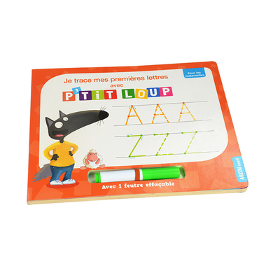 Soft Cover lift a flap board books Perfect Binding 0.7mm pages thickness