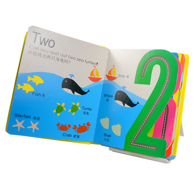 Soft Cover lift a flap board books Perfect Binding 0.7mm pages thickness