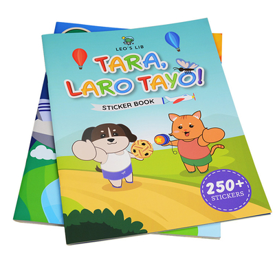 OEM factory cheaper price full color printing kids educational creative activity custom sticker book