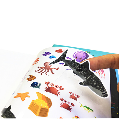 OEM factory cheaper price full color printing kids educational creative activity custom sticker book