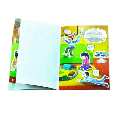 120Gsm Offset Kids Book Printing services Creative Sticker Eco Friendly Paper Material