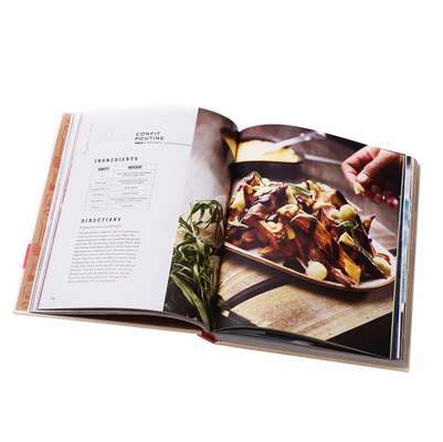 Paperboard custom recipe book printing Sewing Binding CMYK Color