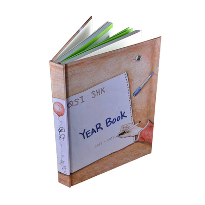 60gsm Paper Hard Bound Book Printing Full Color Glossy Finish