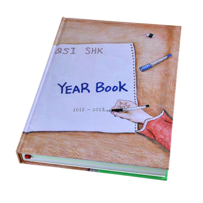 60gsm Paper Hard Bound Book Printing Full Color Glossy Finish