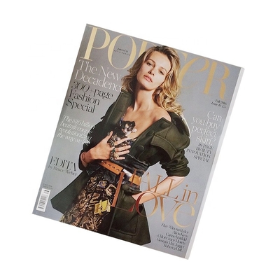 Glossy Coated C2S Art Paper Magazine Book Printing , Paper Back Porter Magazine Print