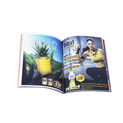 OEM Soft Cover Book Printing Glue Binding Section Stitching Embossed