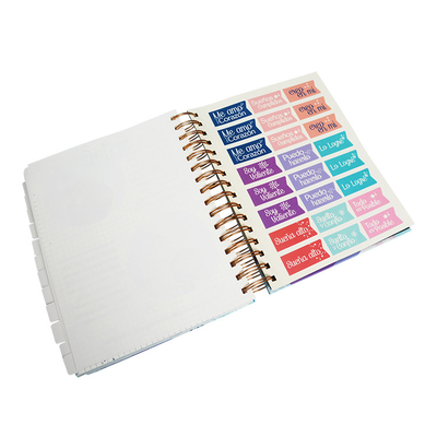 OEM Custom Spiral Bound Book Printing CMYK FSC Spiral Bound Journal Printing