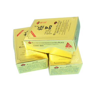 OEM Custom Printed Paper Boxes 375Gsm PET Gold Paper Cards For Cosmetic