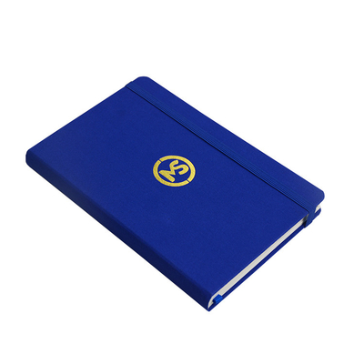 Custom A5 Ruled Fabric Hardcover Journal Printing With Hot Foil Stamping Logo