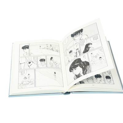 Silver Pantone Color Hardcover Book Printing , 175mmx229mm Spine Cover Book