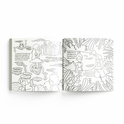 Soft Cover Kids Book Printing , 8x8'' Coloring Book Pages Print