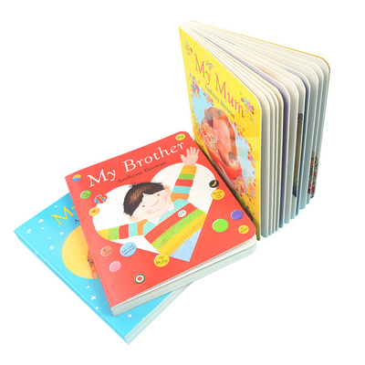 6x6inch 3pcs children's Kids Board Books 700Gsm Gloss C1S Art Paper Cover Material