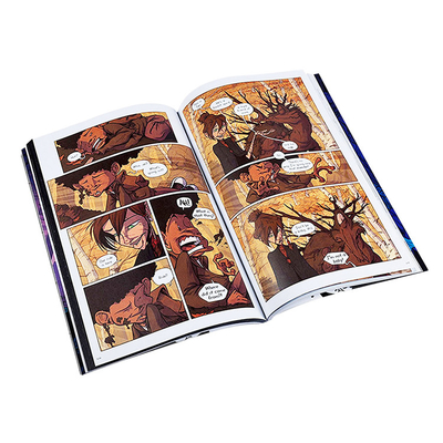 A4 Full Color Manga Soft Cover Book Printing Service Perfect Binding