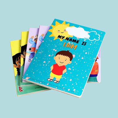 Custom Children Photo Board Book Printing Service Matt lamination