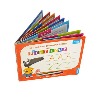 Soft Cover lift a flap board books Perfect Binding 0.7mm pages thickness