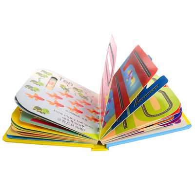 Soft Cover lift a flap board books Perfect Binding 0.7mm pages thickness