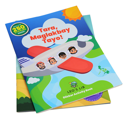 OEM factory cheaper price full color printing kids educational creative activity custom sticker book