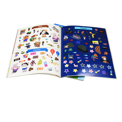 OEM factory cheaper price full color printing kids educational creative activity custom sticker book