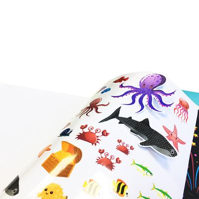 OEM factory cheaper price full color printing kids educational creative activity custom sticker book