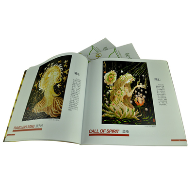 debosssing Hardcover Text Book Printing On Demand English And Chinese Coloring