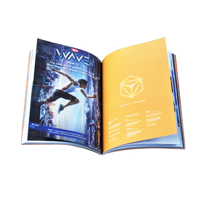 OEM Soft Cover Book Printing Glue Binding Section Stitching Embossed