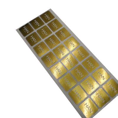 OEM Sticker Printing Service On Demand Roll Form PET Matt Gold Film