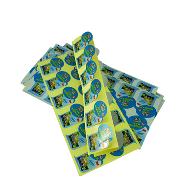 OEM Sticker Printing Service On Demand Roll Form PET Matt Gold Film