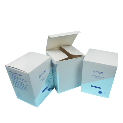 375Gsm PET Custom Printed Paper Boxes , varnishing Cosmetic Paper Box Packaging