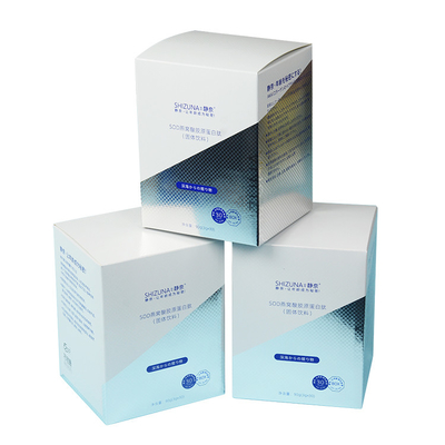 375Gsm PET Custom Printed Paper Boxes , varnishing Cosmetic Paper Box Packaging
