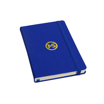 Custom A5 Ruled Fabric Hardcover Journal Printing With Hot Foil Stamping Logo
