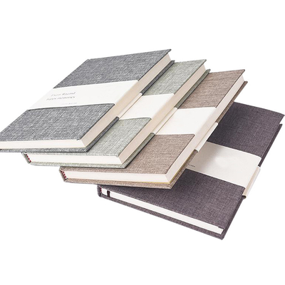 Nature Ivory Paper Journal Book Printing With Elastic Band And Pocket