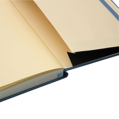 Nature Ivory Paper Journal Book Printing With Elastic Band And Pocket
